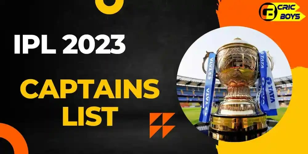 IPL 2023 All Teams Captain list